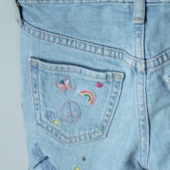 Gap Size 6 Gild Denim Shorts Embroidered - Picture 5 of 6